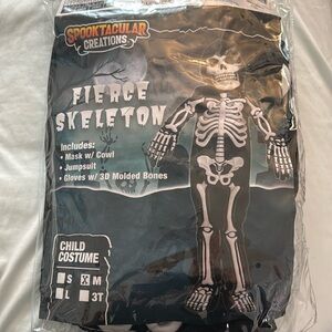 NEW Spooktacular Creations Costume Fierce Skeleton Child’s M